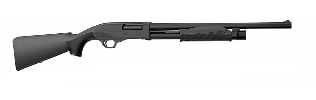 RETAY USA GPSTAC18 GPS TACTICAL INERTIA PLUS 12 GAUGE WITH 18.50" DEEP BORE DRILLED BARREL, 3" CHAMBER, 5+1 CAPACITY, MATTE BLACK METAL FINISH & BLACK SYNTHETIC STOCK RIGHT HAND (FULL SIZE)