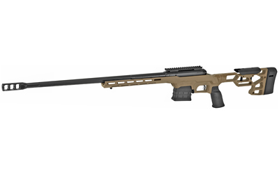 SAVAGE ARMS 57593 110 PRECISION 300 PRC 5+1 24", MATTE BLACK REC/BARREL, FLAT DARK EARTH CERAKOTE MDT LSS XL CHASSIS, POLYMER GRIP *SELF TIMING TAPER ALIGNED MUZZLEBRAKE (SHORT ACTION CALIBERS ONLY)