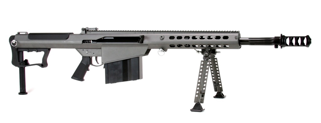 BARRETT 18068 M107A1  50 BMG 20" 10+1 TUNGSTEN GRAY CERAKOTE TUNGSTEN GRAY FIXED WITH SORBOTHANE RECOIL PAD STOCK BLACK POLYMER GRIP