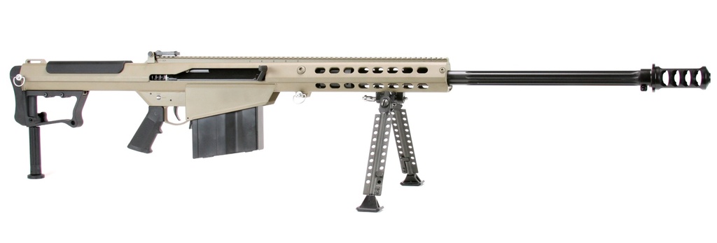 BARRETT 18065 M107A1  50 BMG 29" 10+1 FLAT DARK EARTH CERAKOTE FLAT DARK EARTH FIXED WITH SORBOTHANE RECOIL PAD STOCK BLACK POLYMER GRIP