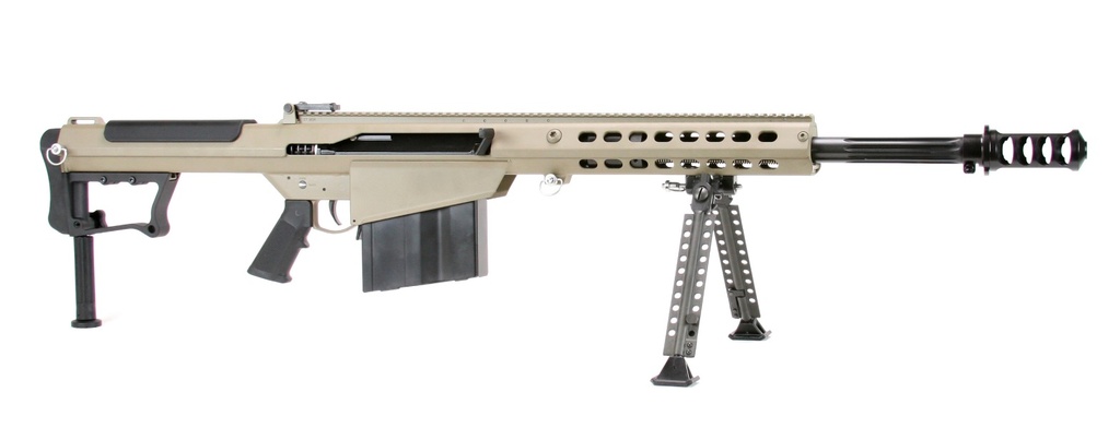 BARRETT 18066 M107A1  50 BMG 20" 10+1 FLAT DARK EARTH CERAKOTE FLAT DARK EARTH FIXED WITH SORBOTHANE RECOIL PAD STOCK BLACK POLYMER GRIP
