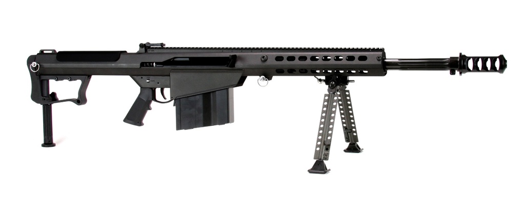 BARRETT 18062 M107A1  50 BMG 20" 10+1 BLACK CERAKOTE BLACK FIXED W/SORBOTHANE RECOIL PAD STOCK BLACK POLYMER GRIP