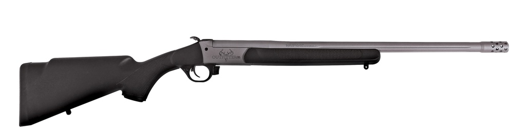 TRADITIONS CR451130T OUTFITTER G3 FULL SIZE 450 BUSHMASTER 1RD 22" STAINLESS CERAKOTE FLUTED THREADED BARREL, DRILLED & TAPPED STEEL RECEIVER, FIXED BLACK SYNTHETIC STOCK, RIGHT HAND