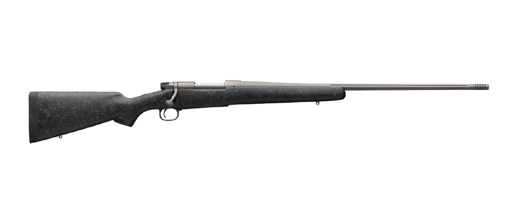 WINCHESTER GUNS 535238220 MODEL 70 EXTREME 308 WIN CALIBER WITH 5+1 CAPACITY, 22" BARREL, TUNGSTEN GRAY CERAKOTE METAL FINISH & TEXTURED CHARCOAL GRAY FIXED BELL & CARLSON STOCK RIGHT HAND (FULL SIZE)