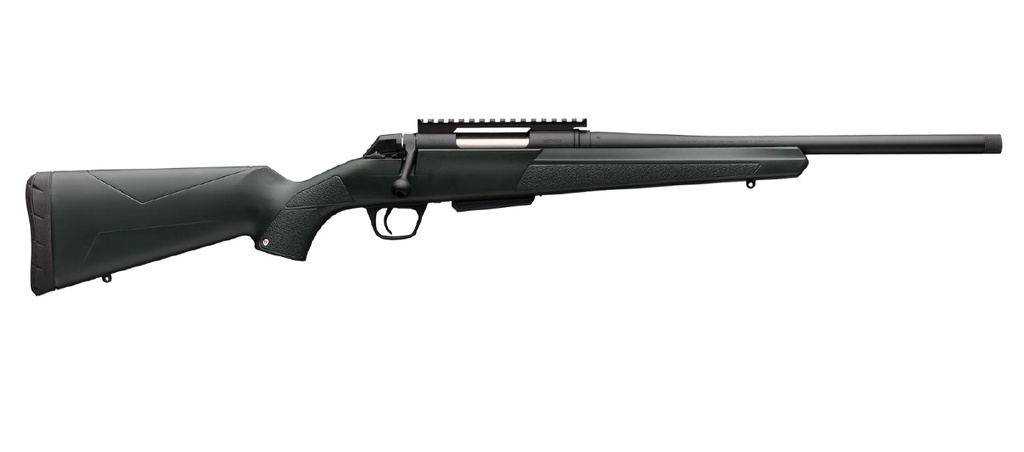 WINCHESTER REPEATING ARMS 535757296 XPR STEALTH 350 LEGEND CALIBER WITH 4+1 CAPACITY, 16.50" THREADED BARREL, BLACK PERMA-COTE METAL FINISH & GREEN SYNTHETIC STOCK RIGHT HAND (FULL SIZE)