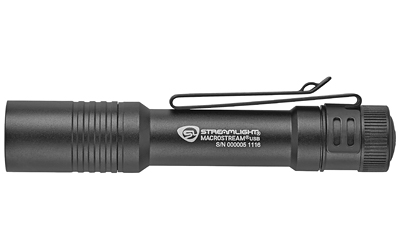 STREAMLIGHT 66320 MACROSTREAM USB EVERYDAY CARRY FLASHLIGHT  BLACK ANODIZED 50/500 LUMENS  WHITE LED