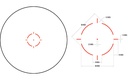 TRIJICON 2200057 MRO HD MATTE BLACK 1X/3X 25 MM 2 MOA RED DOT/68 MOA CIRCLE MULTI RETICLE MAGNIFIER
