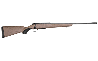 TIKKA JRTXRT316 T3X LITE FULL SIZE 308 WIN 3+1 22.40" BLACK FLUTED THREADED BARREL, DRILLED & TAPPED STEEL RECEIVER, BLACK WEBBED TAN ROUGHTECH SYNTHETIC STOCK, BLACK INTERCHANGEABLE BACKSTRAP GRIP