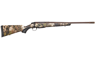 TIKKA JRTXVW318 T3X LITE 270 WIN 3+1 22.40" MIDNIGHT BRONZE CERAKOTE FLUTED THREADED BARREL, DRILLED & TAPPED STEEL RECEIVER, VEIL WIDELAND FIXED SYNTHETIC STOCK, BLACK INTERCHANGEABLE BACKSTRAP GRIP