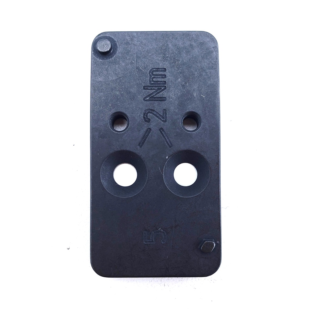 HK 50254265 OPTIC PLATE #5 BLACK STEEL, FITS HK VP9 OR BURRIS/VORTEX PATTERN FOOTPRINT MOUNT