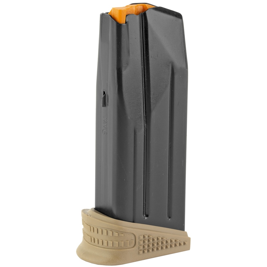 FN 20100376 509 COMPACT 12RD EXTENDED FLOORPLATE 9MM LUGER BLACK/FLAT DARK EARTH STEEL