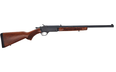 HENRY H015450 SINGLE SHOT  450 BUSHMASTER CALIBER WITH 1RD CAPACITY, 22" BARREL, OVERALL BLUED METAL FINISH & AMERICAN WALNUT STOCK, RIGHT HAND (FULL SIZE)