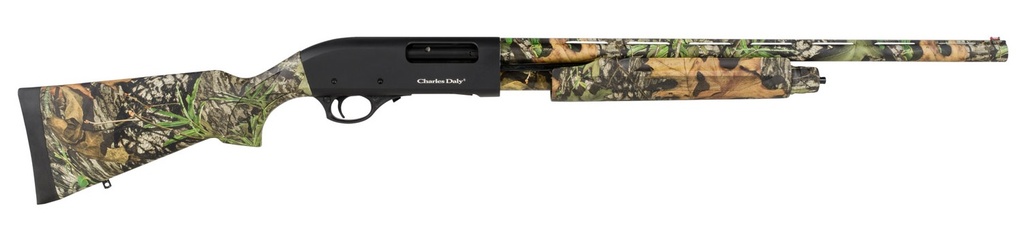 CHARLES DALY 930225 301 COMPACT 20 GAUGE 3" 4+1 22" VENT RIB BARREL, FULL COVERAGE MOSSY OAK OBSESSION CAMOUFLAGE, CHECKERED SYNTHETIC STOCK & FOREND, AUTO EJECTION, INCLUDES 3 CHOKE TUBES