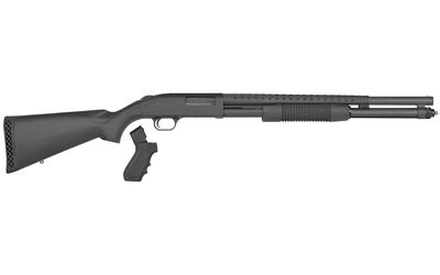 MOSSBERG 50694 590 PERSUADER 12 GAUGE 3" 8+1 20" CYLINDER BORE HEAT-SHIELD BARREL MATTE BLUED REC BLACK SYNTHETIC STOCK INCLUDES PISTOL GRIP