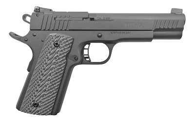 ROCK ISLAND 56789 XT MAGNUM TARGET 22 MAG 14+1 5" ALL BLACK PARKERIZED SERRATED SLIDE, STEEL FRAME W/BEAVERTAIL, BLACK G10 GRIP