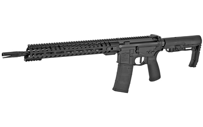 PATRIOT ORDNANCE FACTORY 01644 MINUTEMAN DIRECT IMPINGEMENT 5.56X45MM 30+1 16.50" NITRIDE TREATED THREADED BARREL, BLACK HARD COAT ANODIZED RECEIVER, SYNTHETIC 6 POSITION MFT MINIMALIST STOCK