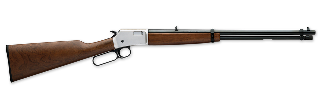 BROWNING 024107102 BL-22 FLD 22 LONG/ 22 LR/ 22 SHORT 15+1 20" BLUED BARREL, SATIN NICKEL STEEL RECEIVER, SATIN BLACK WALNUT/ WOOD STOCK, RIGHT HAND