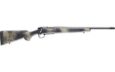 BERGARA RIFLES B14LM507 B-14 WILDERNESS RIDGE 7MM REM MAG 3+1 24" THREADED, SNIPER GRAY CERAKOTE BARREL/REC, SOFTTOUCH WOODLAND CAMO SYNTHETIC STOCK, OMNI MUZZLE BRAKE