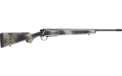 BERGARA RIFLES B14LM518 B-14 WILDERNESS RIDGE 300 PRC 3+1 24" THREADED, SNIPER GRAY CERAKOTE BARREL/REC, SOFTTOUCH WOODLAND CAMO SYNTHETIC STOCK, OMNI MUZZLE BRAKE