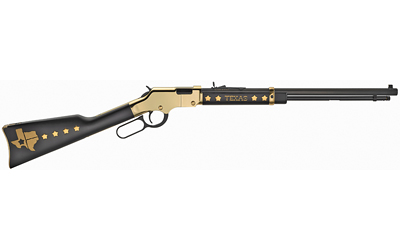 HENRY H004TX GOLDEN BOY TEXAS TRIBUTE FULL SIZE 22 SHORT, 22 LONG, 22 LR, 16 LR/21 SHORT, 20" BLUED BARREL, BRASSLITE METAL FINISH & AMERICAN WALNUT STOCK RIGHT HAND