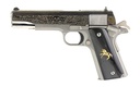 COLT MFG O1911CSS38 1911 GOVERNMENT 38 SUPER 9+1 5" STAINLESS NATIONAL MATCH BARREL, SERRATED STAINLESS STEEL SLIDE & FRAME W/BEAVERTAIL, DIAMOND CHECKERED ROSEWOOD