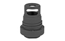 YANKEE HILL 3102-1MB-24A MINI PHANTOM Q.D. MUZZLE BRAKE BLACK MELONITE STEEL WITH 5/8"-24 TPI THREADS & 1.60" OAL FOR 30 CAL AR-PLATFORM
