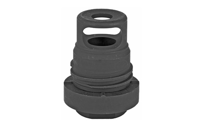 YANKEE HILL 3102-1MB-28A MINI PHANTOM Q.D. MUZZLE BRAKE BLACK MELONITE STEEL WITH 1/2"-28 TPI THREADS & 1.60" OAL FOR 5.56X45MM NATO AR-PLATFORM