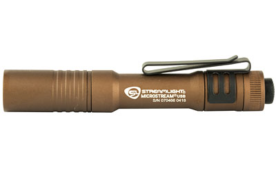 STREAMLIGHT 66608 MICROSTREAM USB POCKET LIGHT  COYOTE 50/250 LUMENS WHITE C4 LED