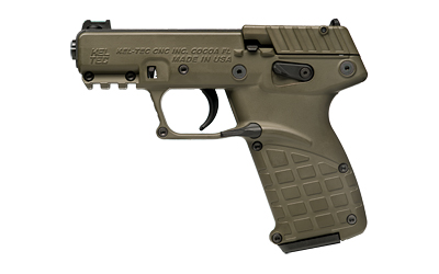 KEL-TEC P17BGRN P17  COMPACT FRAME 22 LR 16+1 3.80" BLACK STEEL THREADED BARREL, OD GREEN SERRATED SLIDE, OD GREEN W/BLACK CONTROLS POLYMER FRAME W/PICATINNY RAIL, OD GREEN TEXTURED GRIP, AMBIDEXTROUS
