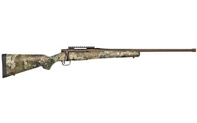 MOSSBERG 28091 PATRIOT PREDATOR 6.5 PRC 4+1 24" PATRIOT BROWN CERAKOTE 4.49" FLUTED BARREL PATRIOT BROWN CERAKOTE STEEL TRUETIMBER STRATA RIGHT HAND