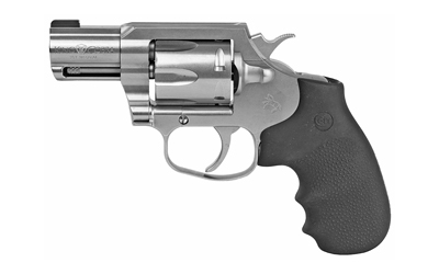 COLT MFG KCOBRASB2BBS KING COBRA CARRY 357 MAG 6 SHOT 2" DA/SA BRUSHED STAINLESS STEEL BARREL, CYLINDER & FRAME, BLACK HOGUE RUBBER W/FINGER GROOVES GRIP