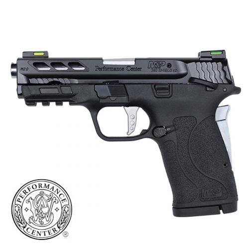 SMITH & WESSON 12718 PERFORMANCE CENTER M&P SHIELD EZ M2.0 380 ACP 3.80" 8+1 MATTE BLACK BLACK ARMORNITE STAINLESS STEEL SLIDE BLACK POLYMER GRIP SILVER COLORED ACCENTS