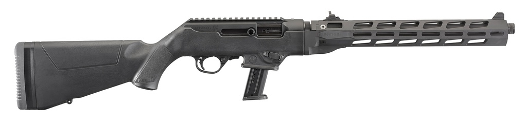 RUGER 19115 PC CARBINE  9MM LUGER 17+1 16.12" THREADED/FLUTED BARREL, TYPE III HARD COAT ANODIZED ALUMINUM RECEIVER, M-LOK ACCESSORY SLOTS, OPTICS READY