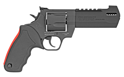 TAURUS 2454051RH RAGING HUNTER  454 CASULL 5RD 5.12" MATTE BLACK OXIDE STEEL BLACK RUBBER WITH INTEGRATED RED CUSHION INSERT GRIP