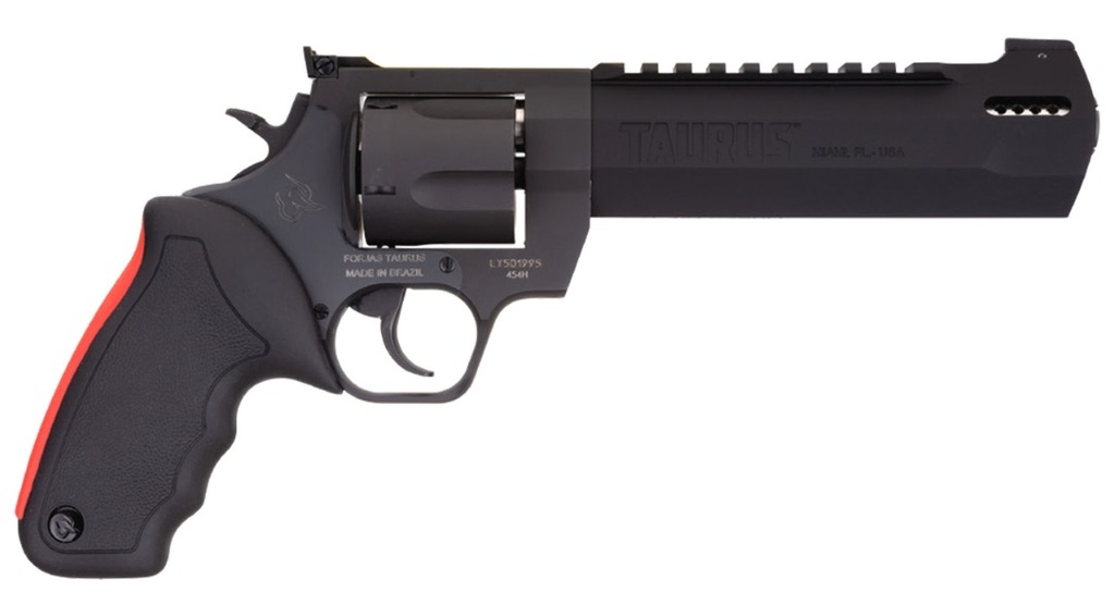 TAURUS 2357061RH RAGING HUNTER  357 MAG 7RD 6.75" MATTE BLACK OXIDE STEEL BLACK RUBBER WITH INTEGRATED RED CUSHION INSERT  GRIP