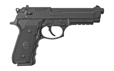 EAA GIRSAN 390080 REGARD MC FULL SIZE 9MM LUGER 18+1 4.90" BLACK STEEL BARREL, BLUED SERRATED SLIDE, BLACK ALUMINUM FRAME W/PICATINNY RAIL, BLACK POLYMER GRIPS, AMBIDEXTROUS