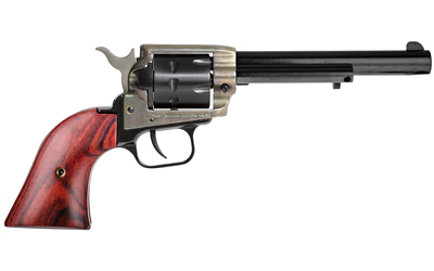 HERITAGE MFG RR22999CH6 ROUGH RIDER  22 LR 9 SHOT, 6.50" BLACK STEEL BARREL, SIMULATED CASE HARDENED ZINC ALLOY FRAME, BLACK CYLINDER, COCOBOLO GRIP, HAMMER/THUMB SAFETY, EXPOSED HAMMER