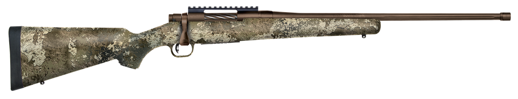 MOSSBERG 28044 PATRIOT PREDATOR 243 WIN 5+1 22" PATRIOT BROWN CERAKOTE 4.49" FLUTED BARREL PATRIOT BROWN CERAKOTE STEEL TRUETIMBER STRATA RIGHT HAND