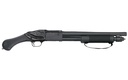MOSSBERG 50638 590 SHOCKWAVE 12 GAUGE PUMP 3" 5+1 14.38" MATTE BLUED HEAVY-WALLED BARREL, DRILLED & TAPPED MATTE BLUED STAINLESS STEEL RECEIVER, BLACK RAPTOR BIRDSHEAD GRIP, CRIMSON TRACE LASERSADDLE