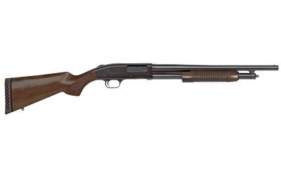 MOSSBERG 50429 500 RETROGRADE FULL SIZE 12 GAUGE PUMP 3" 5+1 18.50" BLUED STEEL BARREL, BLUED DRILLED & TAPPED STEEL RECEIVER, FIXED WALNUT STOCK, AMBIDEXTROUS