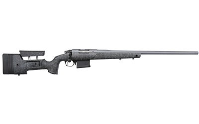 BERGARA RIFLES BPR2065MCHB PREMIER HMR PRO 6.5 CREEDMOOR 5+1 24" HEAVY/THREADED BARREL, TACTICAL GRAY CERAKOTE, BLACK WITH GRAY FLECK STOCK