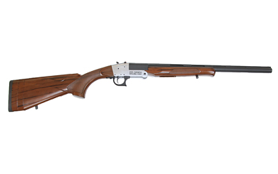 ROCK ISLAND TK105 TRADITIONAL SINGLE SHOT 20 GAUGE WITH 20" BLACK PARKERIZED BARREL, 3" CHAMBER, 1RD CAPACITY, SILVER ANODIZED METAL FINISH & WOODGRAIN FINISH SYNTHETIC STOCK RIGHT HAND (FULL SIZE)