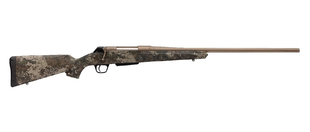 WINCHESTER REPEATING ARMS 535741226 XPR HUNTER FULL SIZE 270 WIN 3+1 24" FLAT DARK EARTH PERMA-COTE SPORTER BARREL, DRILLED & TAPPED STEEL RECEIVER, TRUETIMBER STRATA FIXED SYNTHETIC STOCK