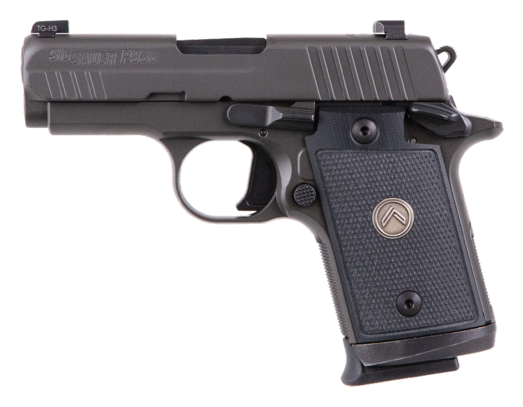 SIG SAUER 9389LEGION P938 MICRO-COMPACT LEGION 9MM LUGER 3" 7+1 LEGION GRAY CERAKOTE ELITE BLACK G10 GRIP