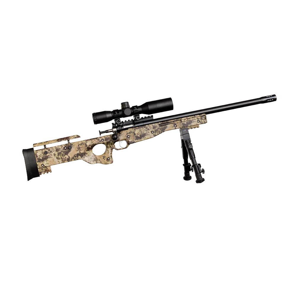 CRICKETT KSA2151 CPR COMPLETE PACKAGE 22 LR CALIBER WITH 1RD CAPACITY, 16.12" BARREL, BLUED METAL FINISH & FIXED WITH ADJUSTABLE CHEEKPIECE KRYPTEK CAMO STOCK RIGHT HAND