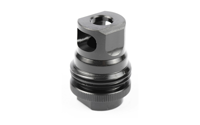 SILENCERCO AC2628 ASR MUZZLE BRAKE BLACK STEEL 1/2"-28 THREADS 9MM, LUGER