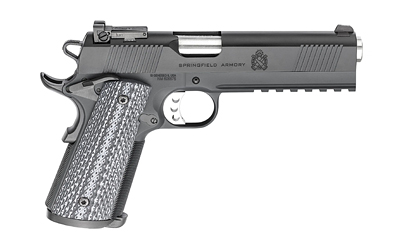 SPRINGFIELD ARMORY PC9105LCA18 1911 TRP OPERATOR *CA COMPLIANT 45 ACP 5" 7+1 BLACK ARMORY KOTE LONG BLACK CARBON STEEL SLIDE BLACK G10 GRIP