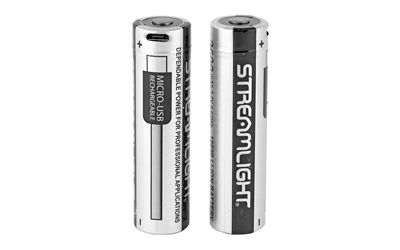 STREAMLIGHT 22102 SL-B26  SILVER/BLACK 2,600 MAH FITS POLYTAC X USB/PROTAC X 90 X USB (2) SINGLE PACK