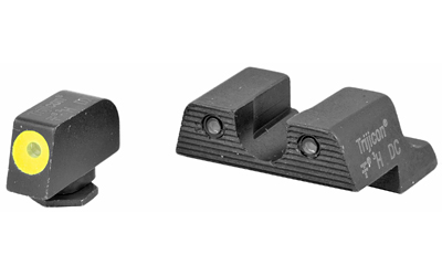TRIJICON 600784 HD NIGHT SIGHTS  GREEN/TRITIUM YELLOW OUTLINE FRONT SIGHT-GREEN TRITIUM BLACK OUTLINE REAR SIGHT GLOCK 42/43 SMALL FRAME