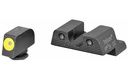 TRIJICON 600784 HD NIGHT SIGHTS  GREEN/TRITIUM YELLOW OUTLINE FRONT SIGHT-GREEN TRITIUM BLACK OUTLINE REAR SIGHT GLOCK 42/43 SMALL FRAME